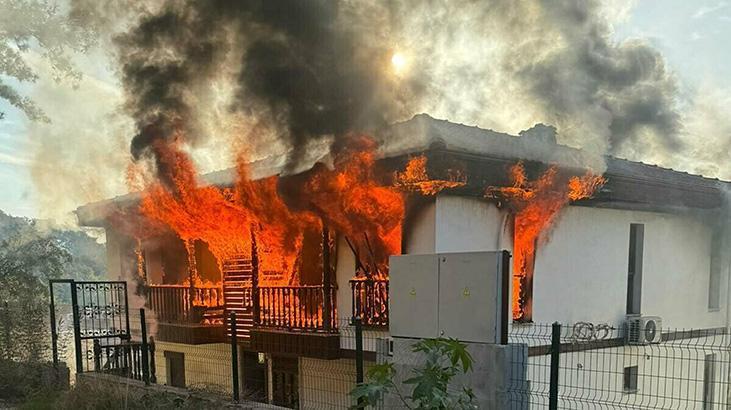 Evi ateşe verdi! 2 jandarmayı bıçakladi, silahla ateş açtı! Vurularak durduruldu