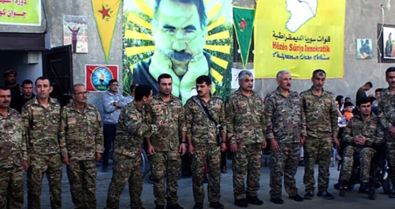 PKK sınırımızda mezuniyet töreniyle şov yaptı: Hani bunlar silah bırakmıştı?