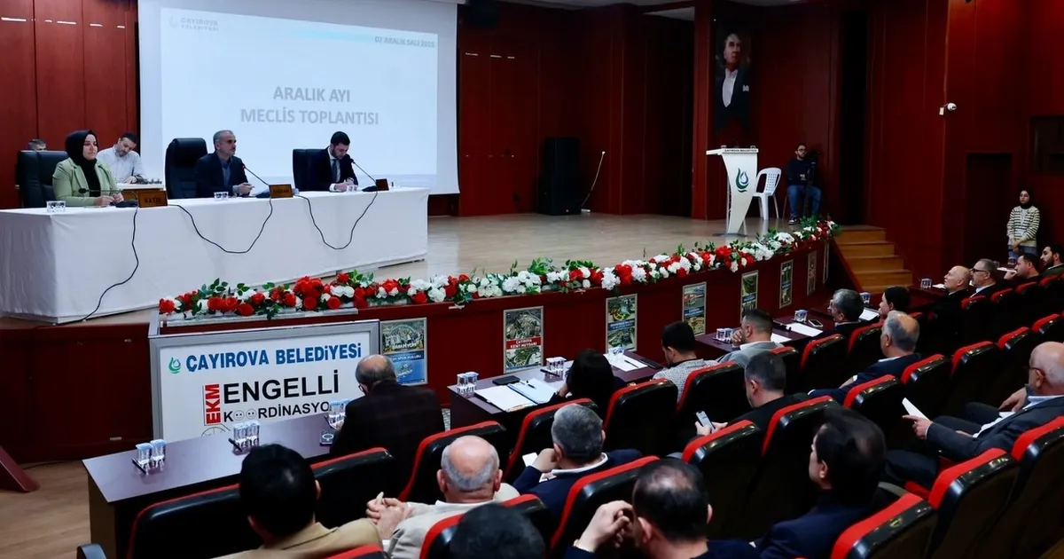 Kocaeli Çayırova’da yılın son meclis toplantısı yapıldı