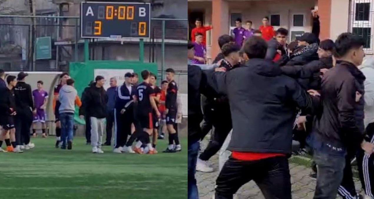 Liseler arası futbol turnuvasında öğretmen darp edildi